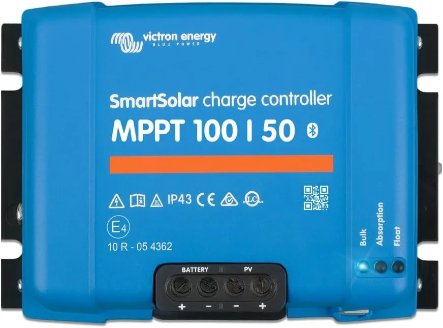 Victron Energy SmartSolar MPPT Solar Charge Controller (Bluetooth) - Charge Controllers for Solar Panels - 100V, 50 amp