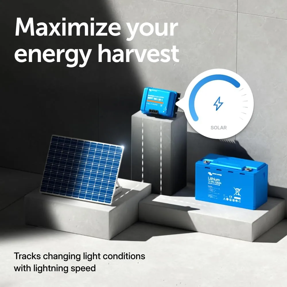 Victron Energy SmartSolar MPPT Solar Charge Controller (Bluetooth) - Charge Controllers for Solar Panels - 100V, 50 amp