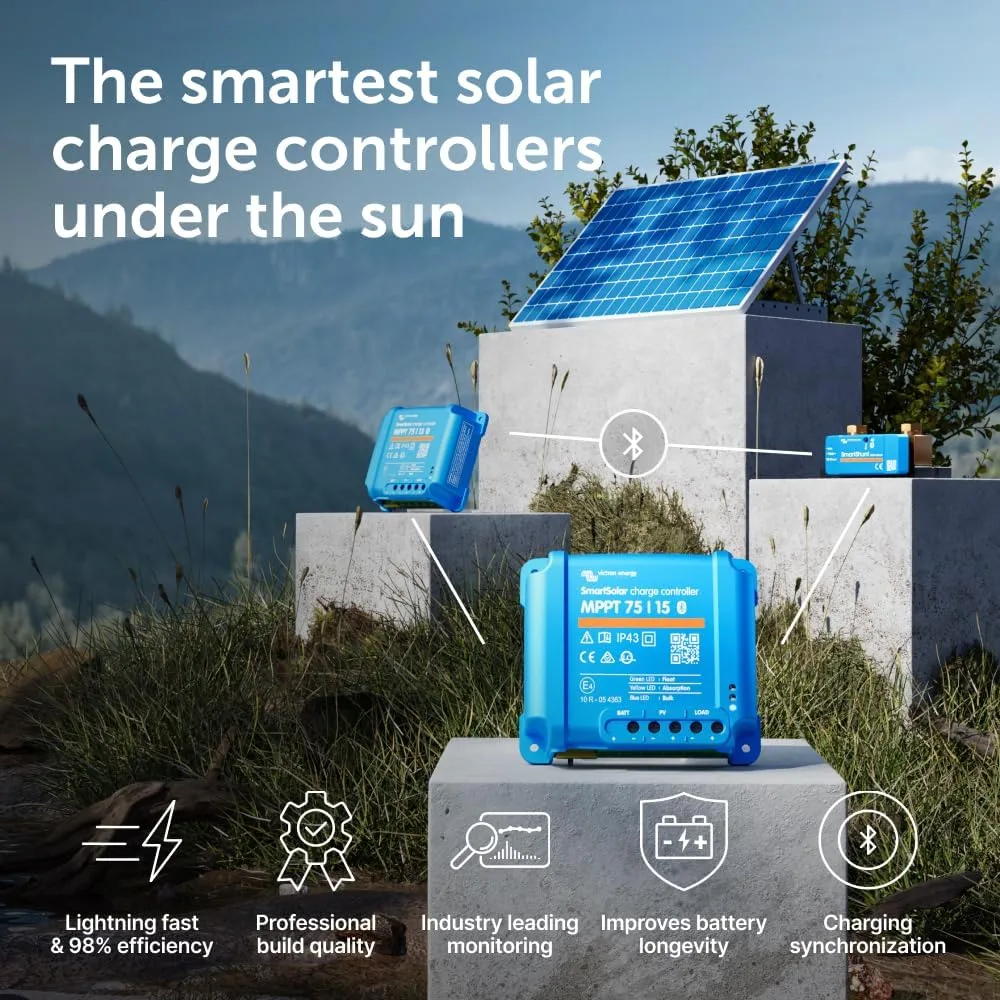 Victron Energy SmartSolar MPPT Solar Charge Controller (Bluetooth)