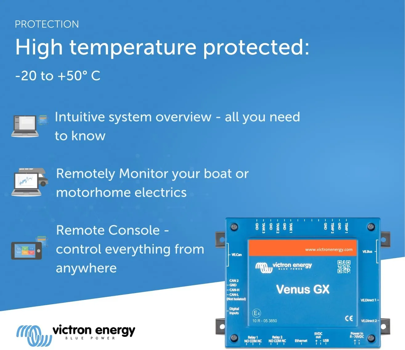 Victron Energy Venus GX for System Monitoring