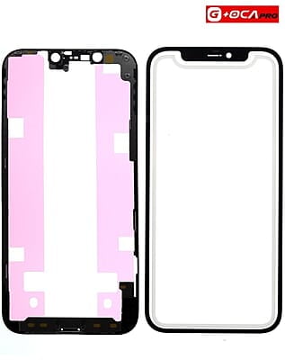 Vidrio Frontal para iPhone 12 / iPhone 12 Pro - Premium (Front Glass + Frame + Oca Pro)