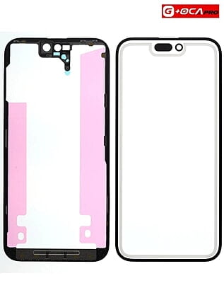 Vidrio Frontal para iPhone 14 Pro Max - Premium (Front Glass + Frame + Oca Pro)