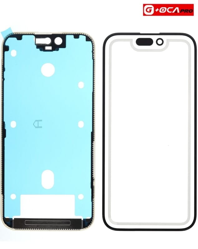 Vidrio Frontal para iPhone 15 Pro - (Front Glass + Frame + Oca Pro) Vidrio Frontal para iPhone 15 Pro - (Front Glass + Frame + Oca Pro)