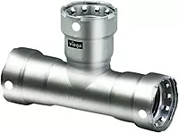 Viega MegaPress 3/4" Stainless Steel 304 Tee - Triple Press Connection - Smart Connect Technology