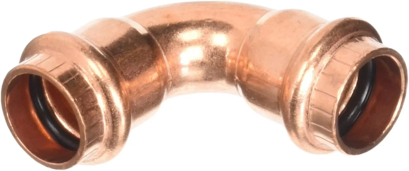 Viega ProPress 1/2" - 90° Copper Elbow - Double Press Connection - Smart Connect Technology