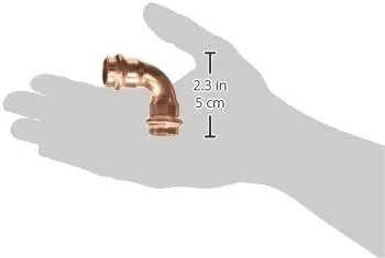 Viega ProPress 1/2" - 90° Copper Elbow - Double Press Connection - Smart Connect Technology