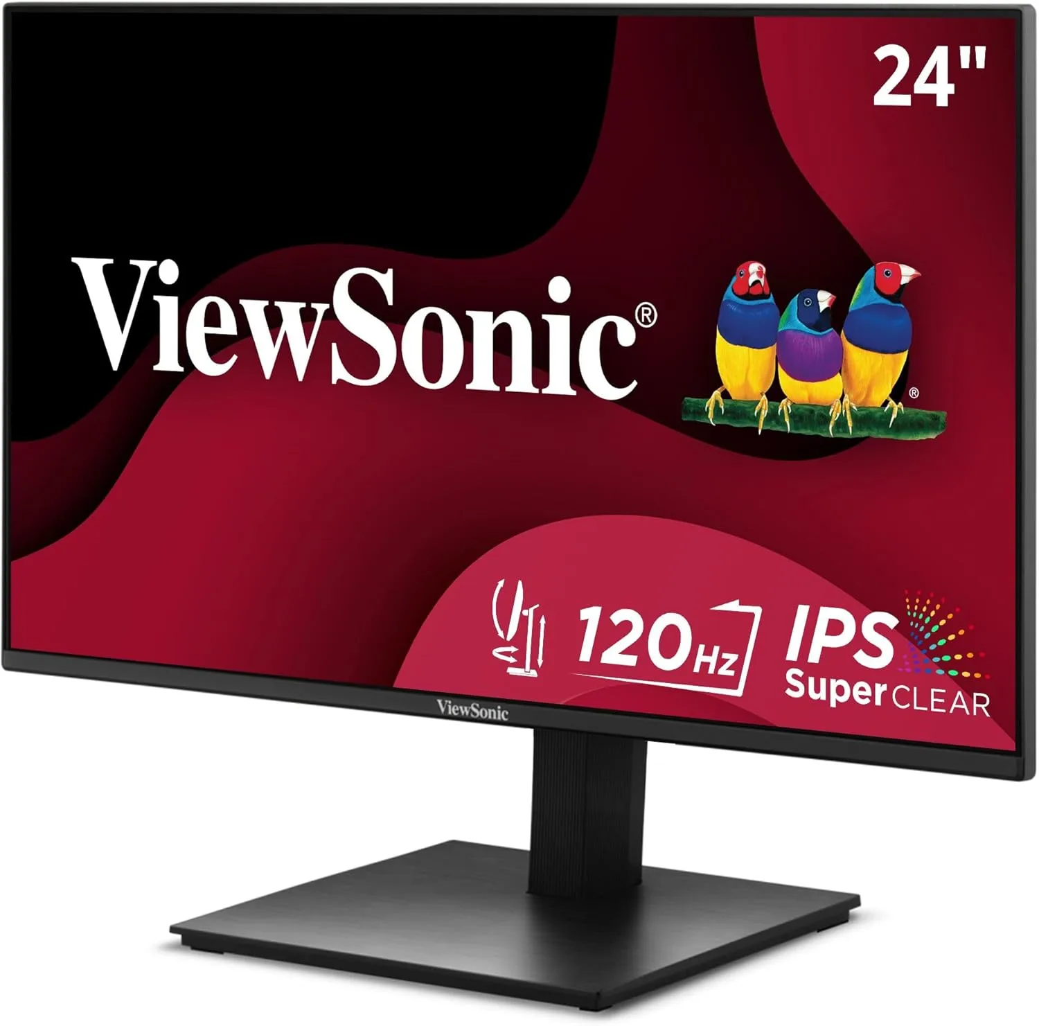 Viewsonic VA2448-MHJ 24 Inch Full HD 1080p IPS Monitor with 120Hz, Advanced Ergonomics, Eye Care, HDMI, and VGA Inputs for Home and Office
