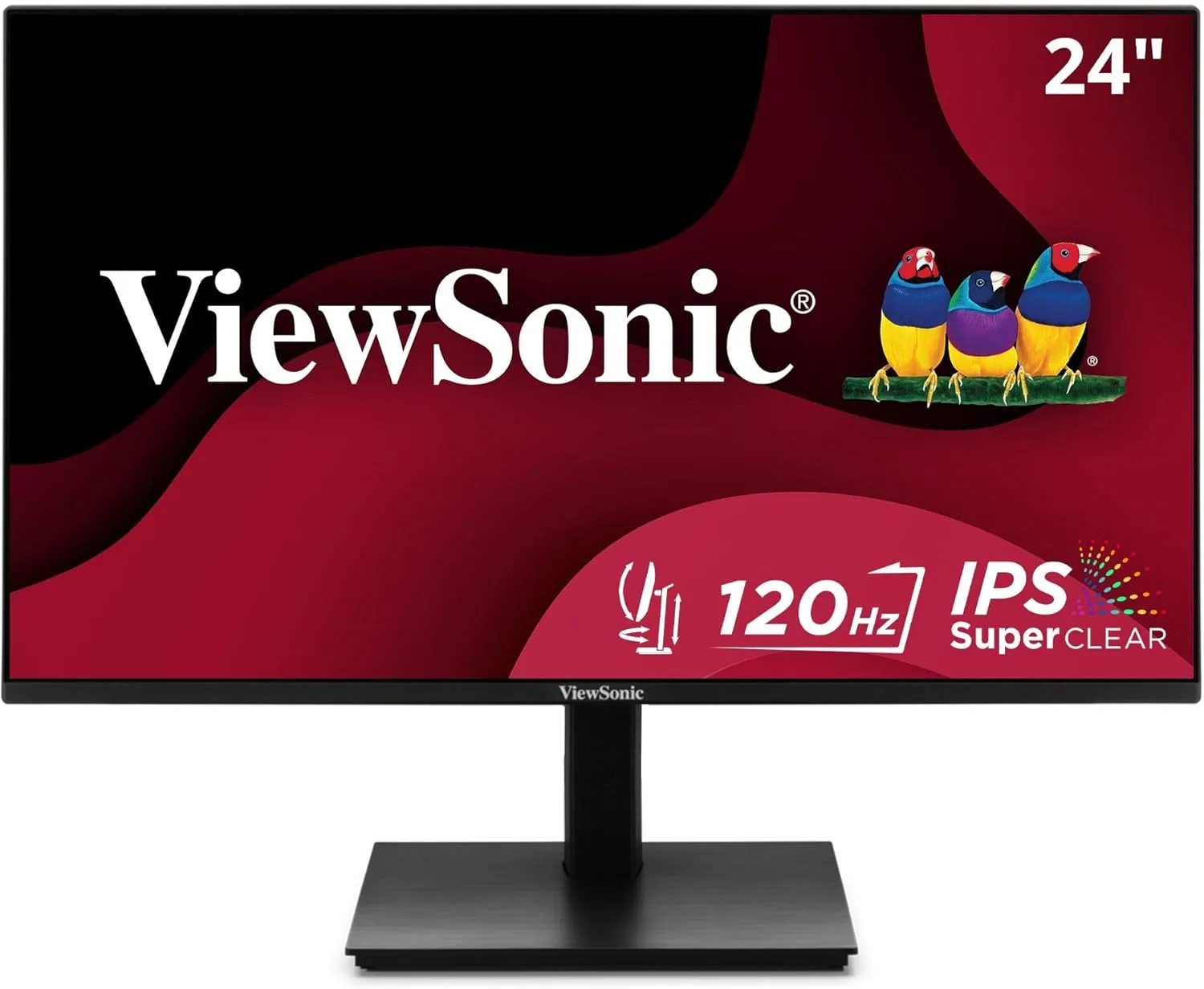Viewsonic VA2448-MHJ 24 Inch Full HD 1080p IPS Monitor with 120Hz, Advanced Ergonomics, Eye Care, HDMI, and VGA Inputs for Home and Office