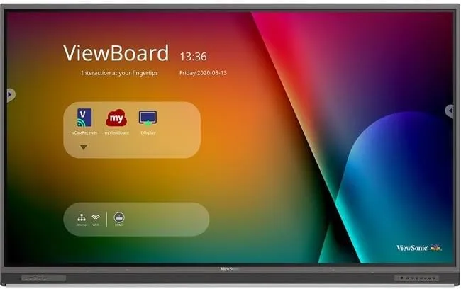 ViewSonic IFP8652-1C 86 Inch 4K Ultra HD Interactive Flat Panel Display with Integrated Microphone & USB-C