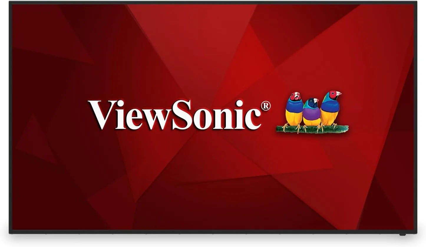 ViewSonic CDE7512 75" 4K UHD Commercial Display with VESP, Wireless Screen Sharing, USB Wi-Fi, HDMI, USB-C, Black