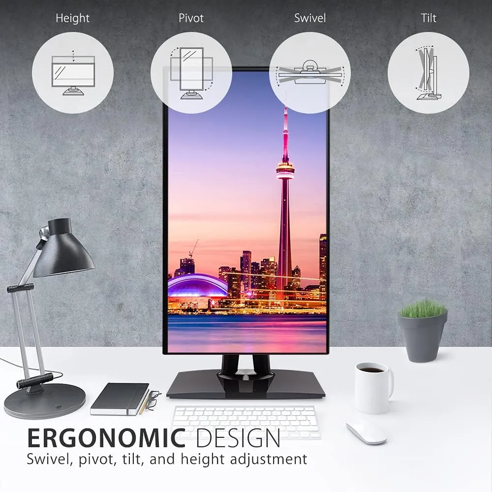 ViewSonic VP ColorPro IPS Monitor — Factory-Calibrated, USB-C