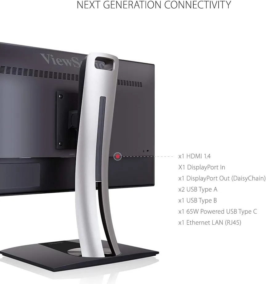 ViewSonic VP ColorPro IPS Monitor — Factory-Calibrated, USB-C