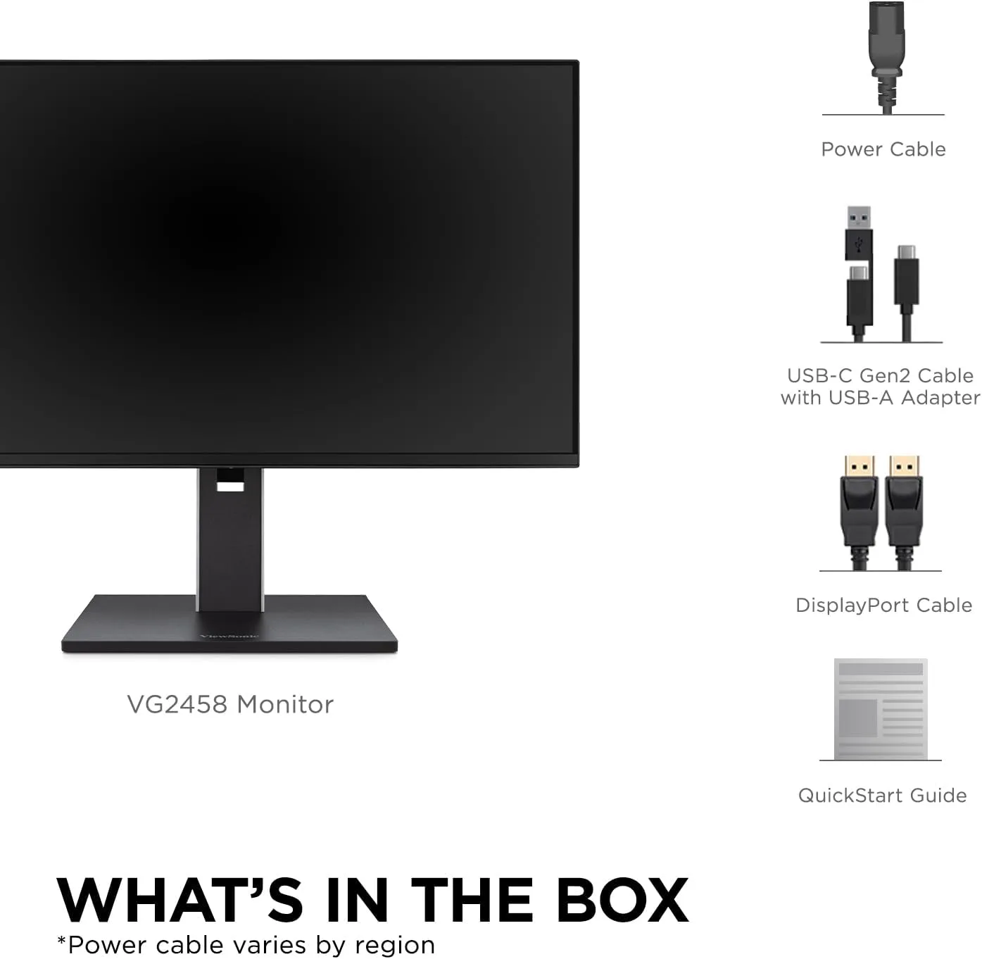 VIEWSONIC USB-C Docking Monitor with 100W, 5-Port USB Hub, HDMI & DisplayPort (Daisy Chain)