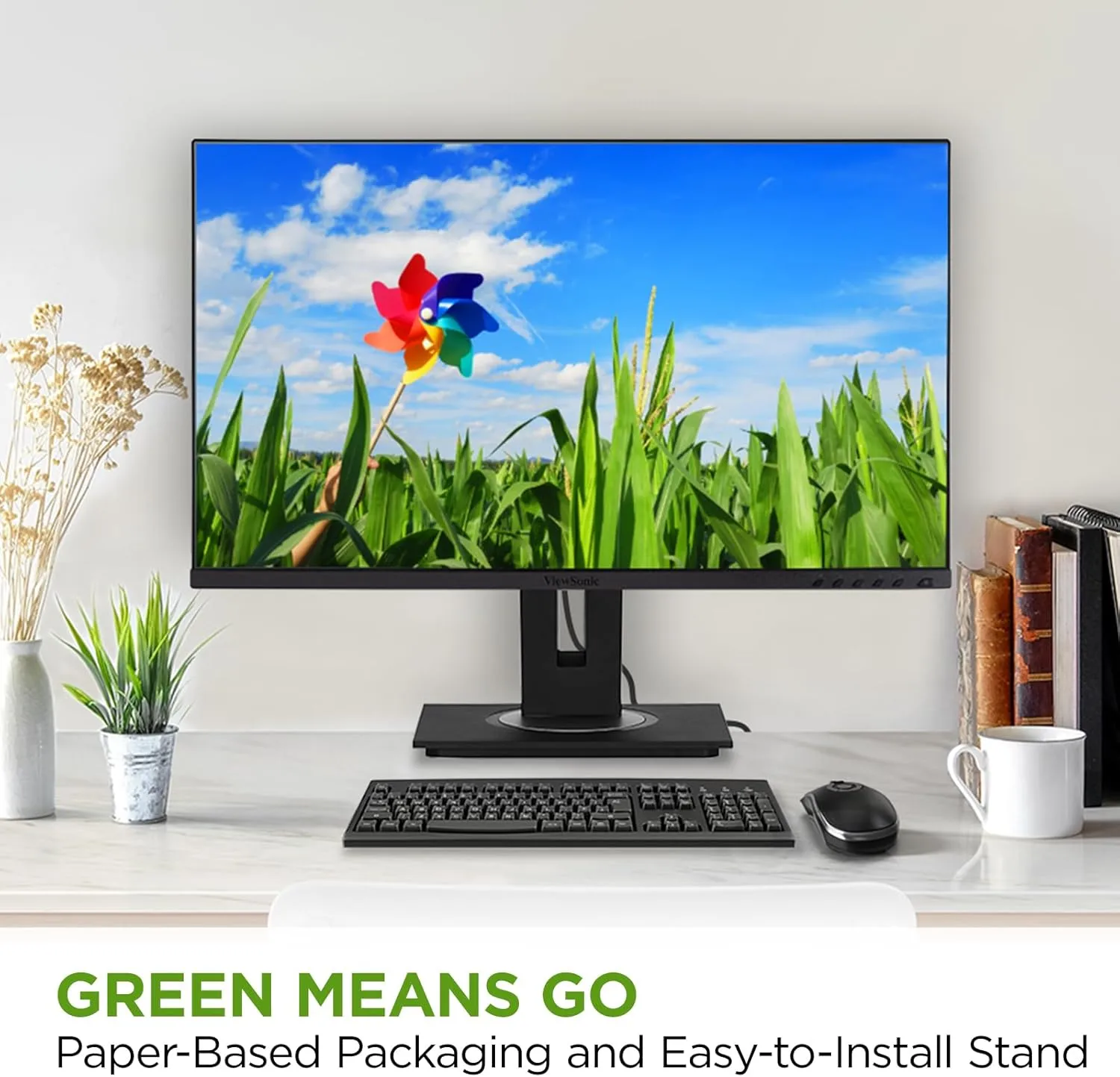 VIEWSONIC Docking Monitor with USB-C, Ethernet and Ergonomic Stand