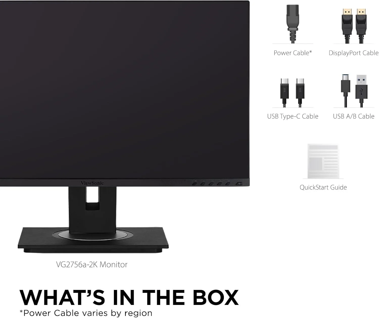VIEWSONIC Docking Monitor with USB-C, Ethernet and Ergonomic Stand
