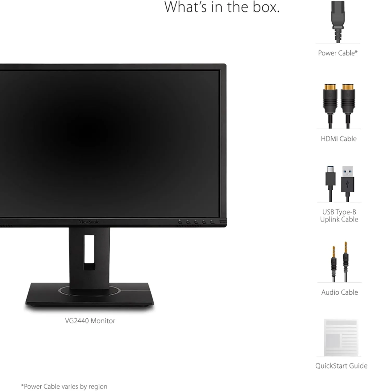 VIEWSONIC Full HD 1080p Ergonomic Monitor with HDMI, DisplayPort, VGA and USB Hub