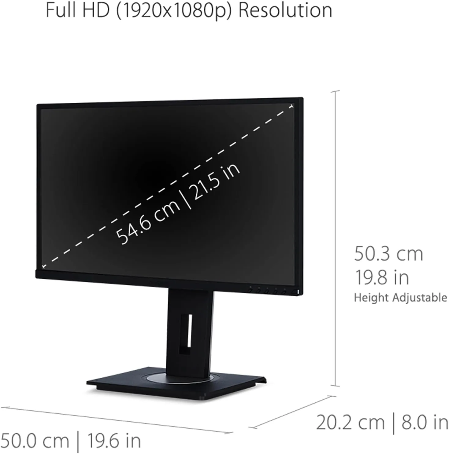 ViewSonic IPS 1080p Ergonomic Monitor with HDMI, DisplayPort, USB & VGA