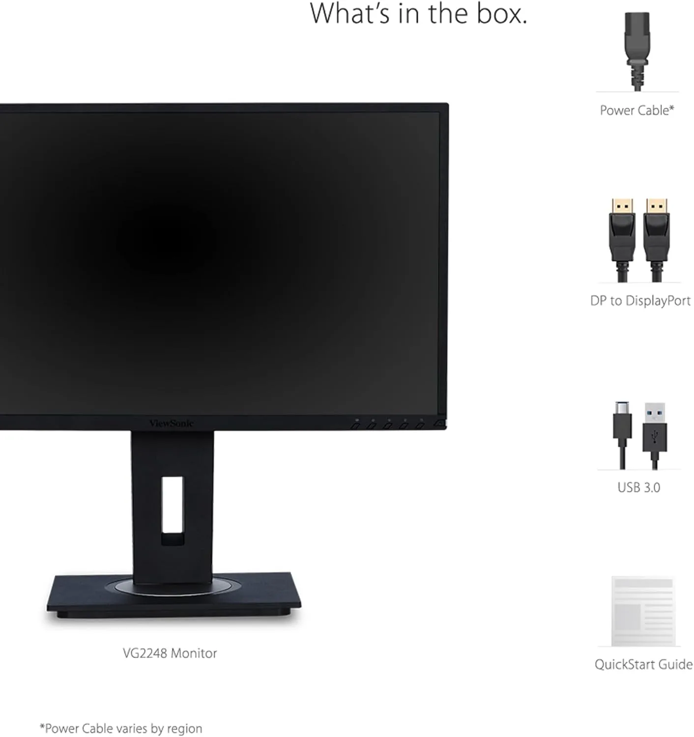 ViewSonic IPS 1080p Ergonomic Monitor with HDMI, DisplayPort, USB & VGA