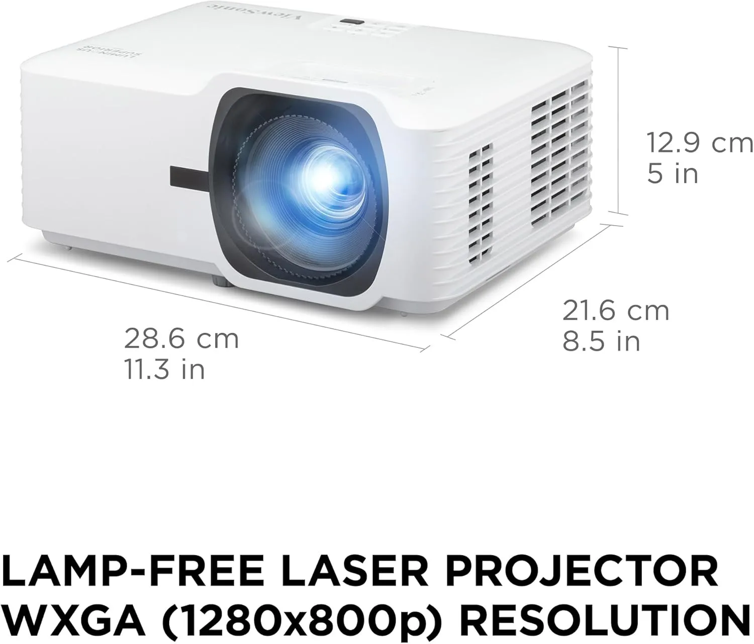ViewSonic LS630W 4500 Lumens DLP WXGA Laser Projector with 1.3x Optical Zoom, H/V Keystone