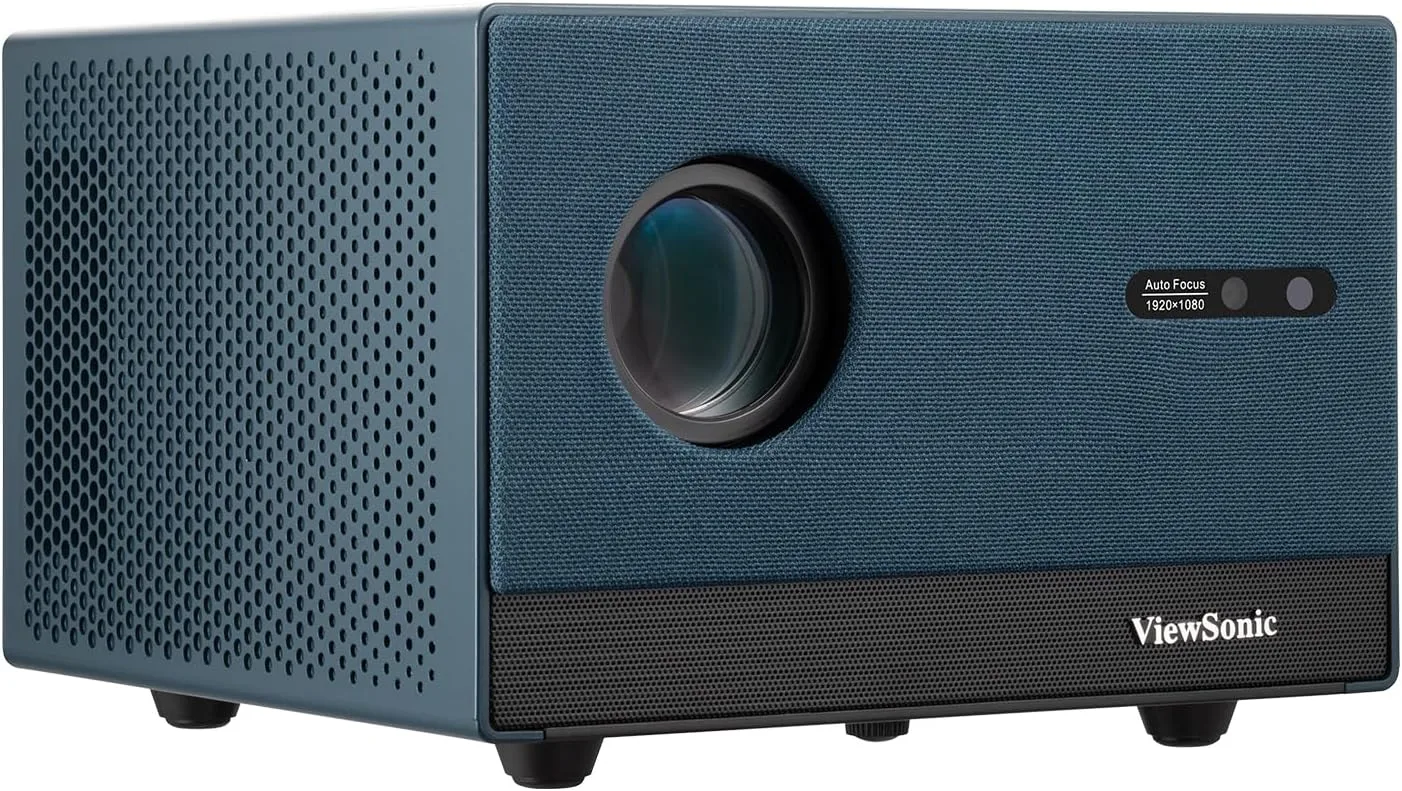 ViewSonic LX60HD 1080p LED Portable Projector with Built-in Google TV, H/V Keystone, Auto Focus, Bluetooth