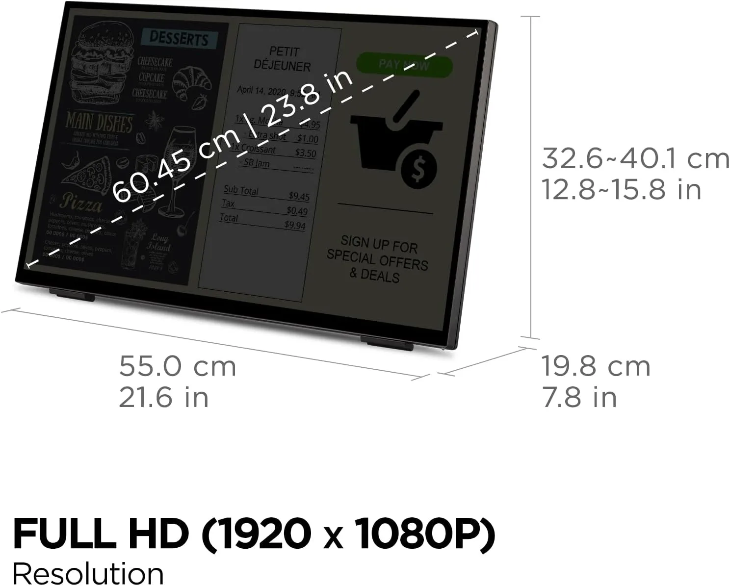 ViewSonic TD 10-Point Full HD Touchscreen Monitors