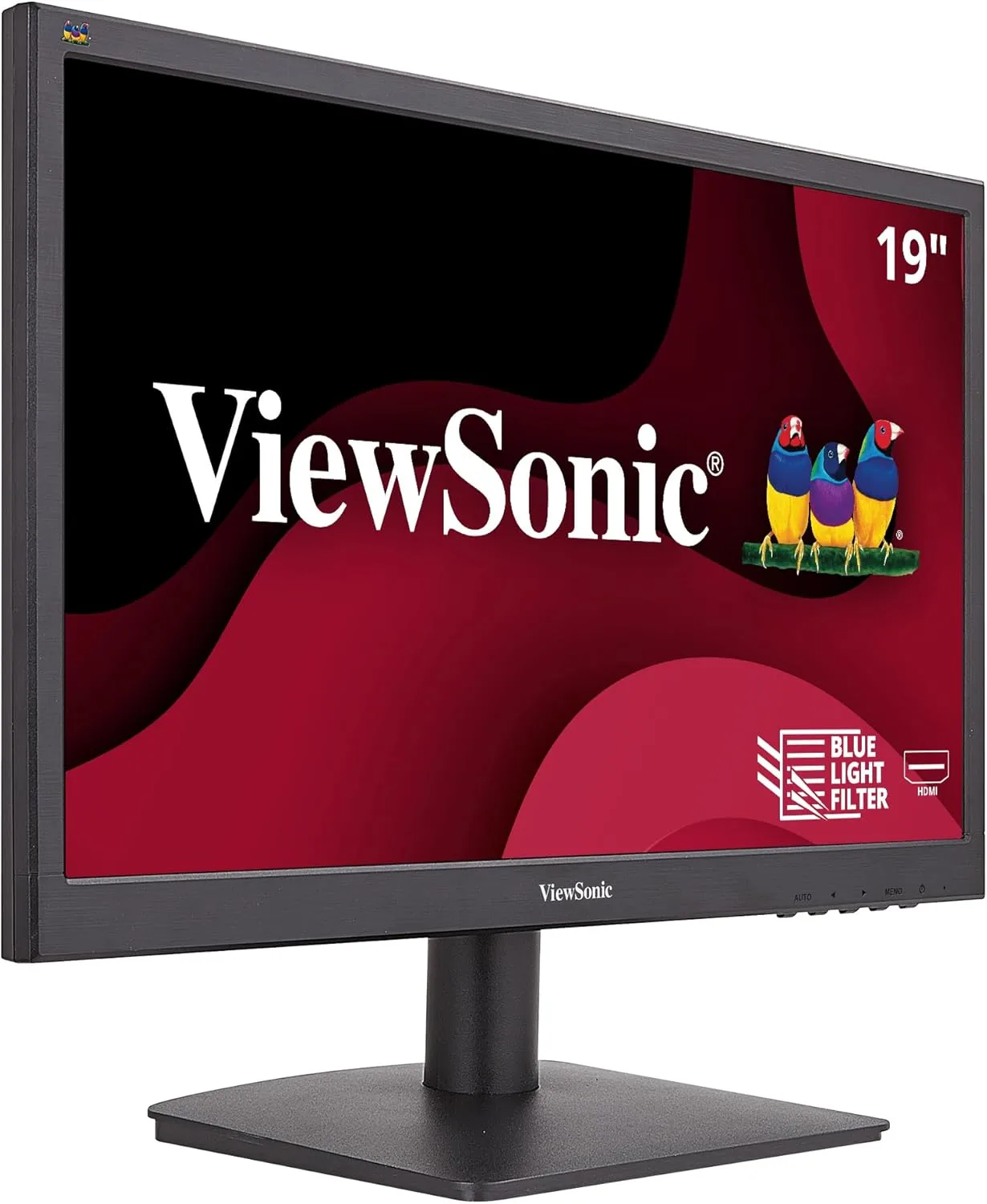 ViewSonic VA1903H 19-Inch WXGA 1366x768p 16:9 Widescreen Monitor with Enhanced View Comfort
