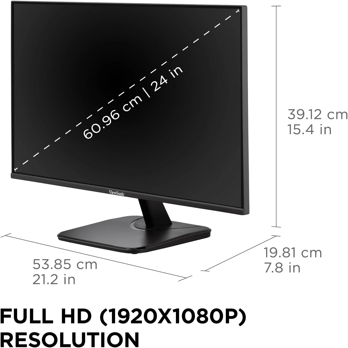 ViewSonic VA-MHD IPS Full HD Monitors with HDMI, DisplayPort & VGA