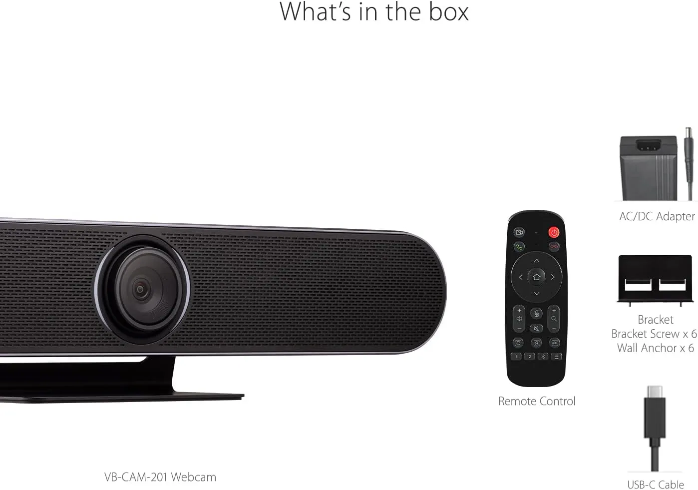 ViewSonic VB-CAM-201 Video Conferencing Camera - 8.5 Megapixel - USB 3.0