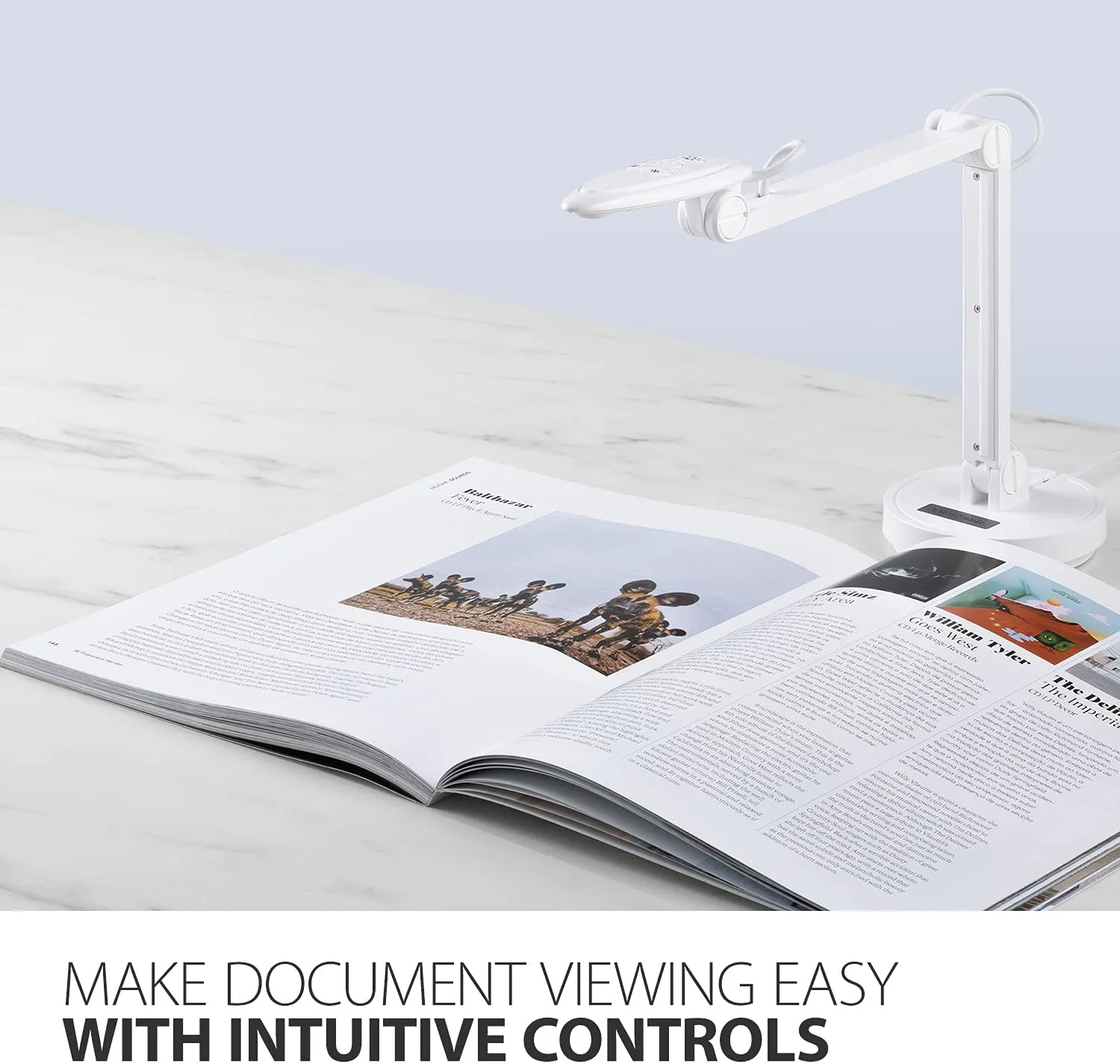 ViewSonic VB-VIS-002 8MP USB Document Camera with Adjustable Arm, Auto Focus, Digital Zoom with Windows, MacOS