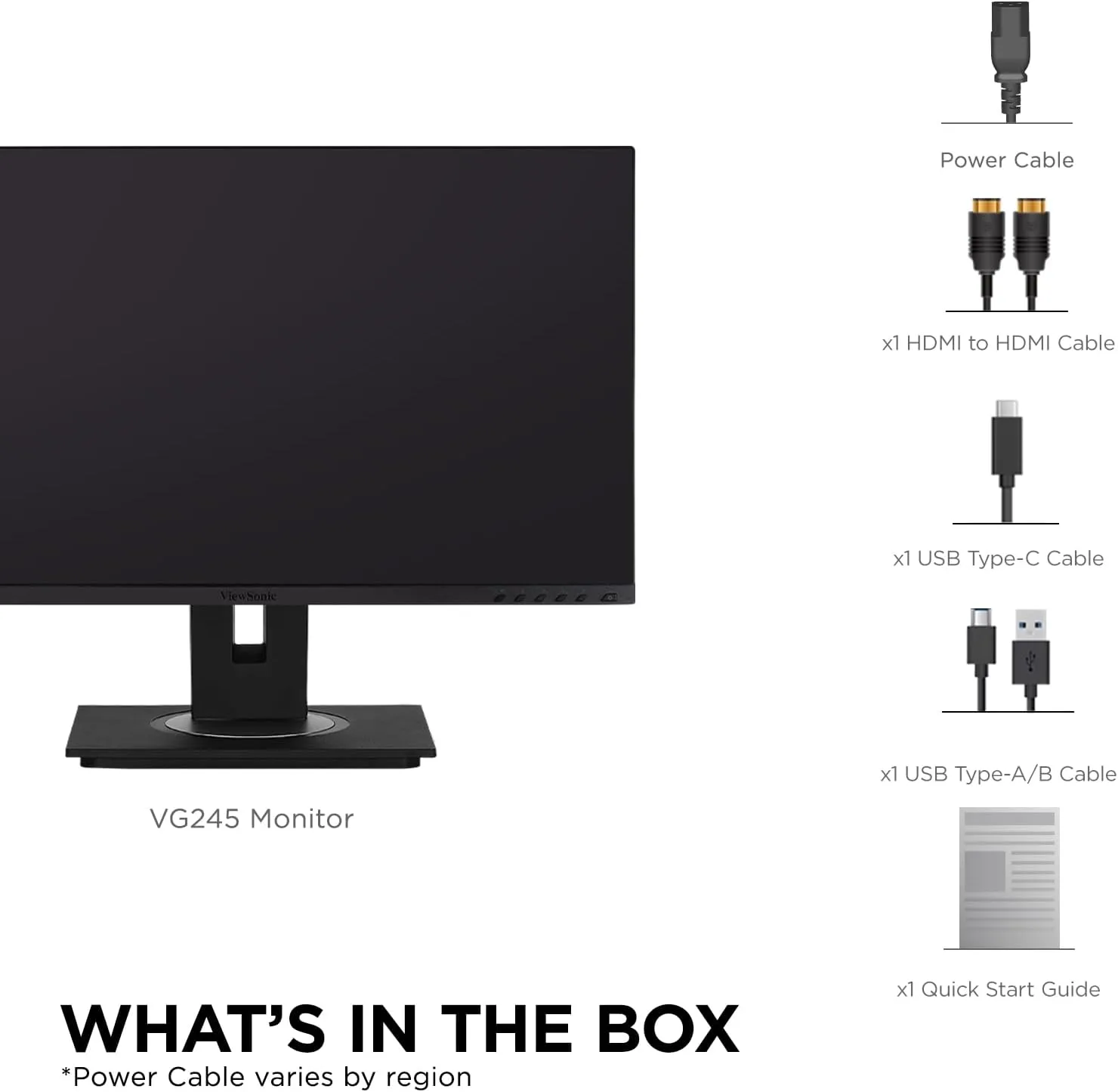 ViewSonic VG Monitor Designed for Surface with 60W USB-C, HDMI and DisplayPort