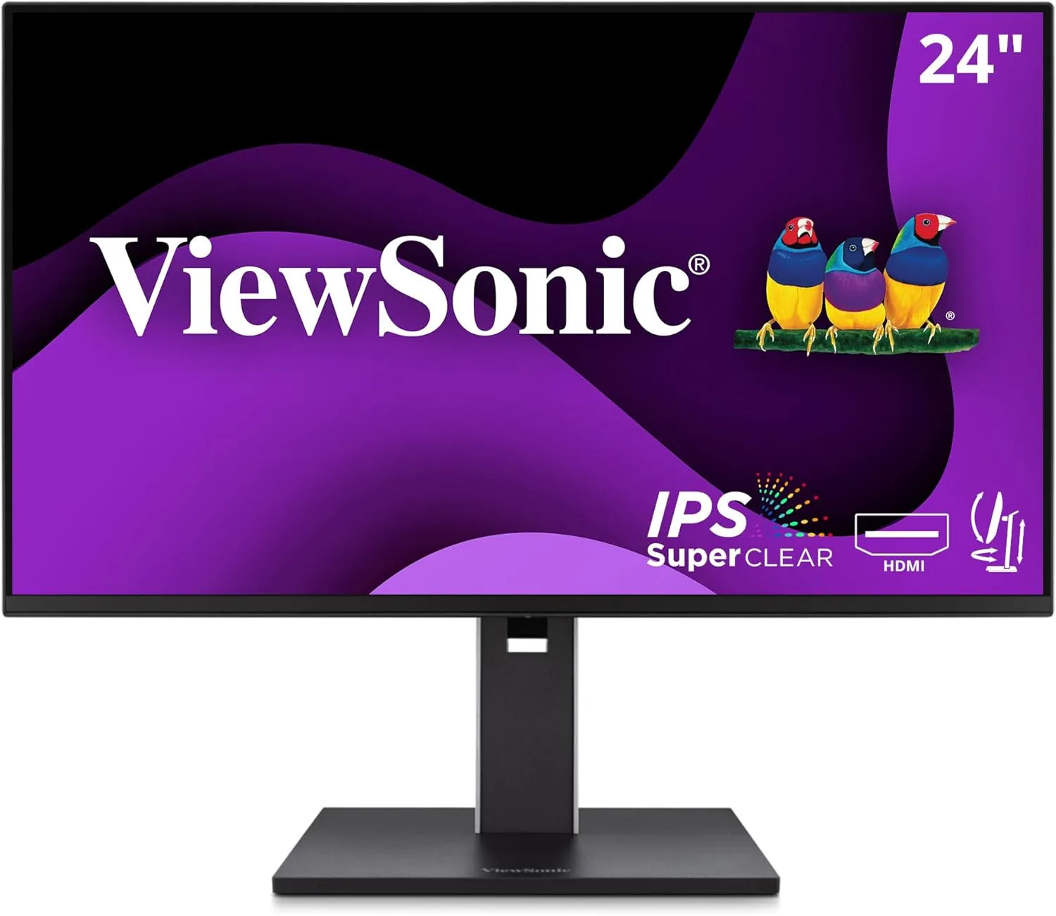 ViewSonic VG2451 24 Inch IPS 1080p Ergonomic Monitor, 100Hz, USB Hub