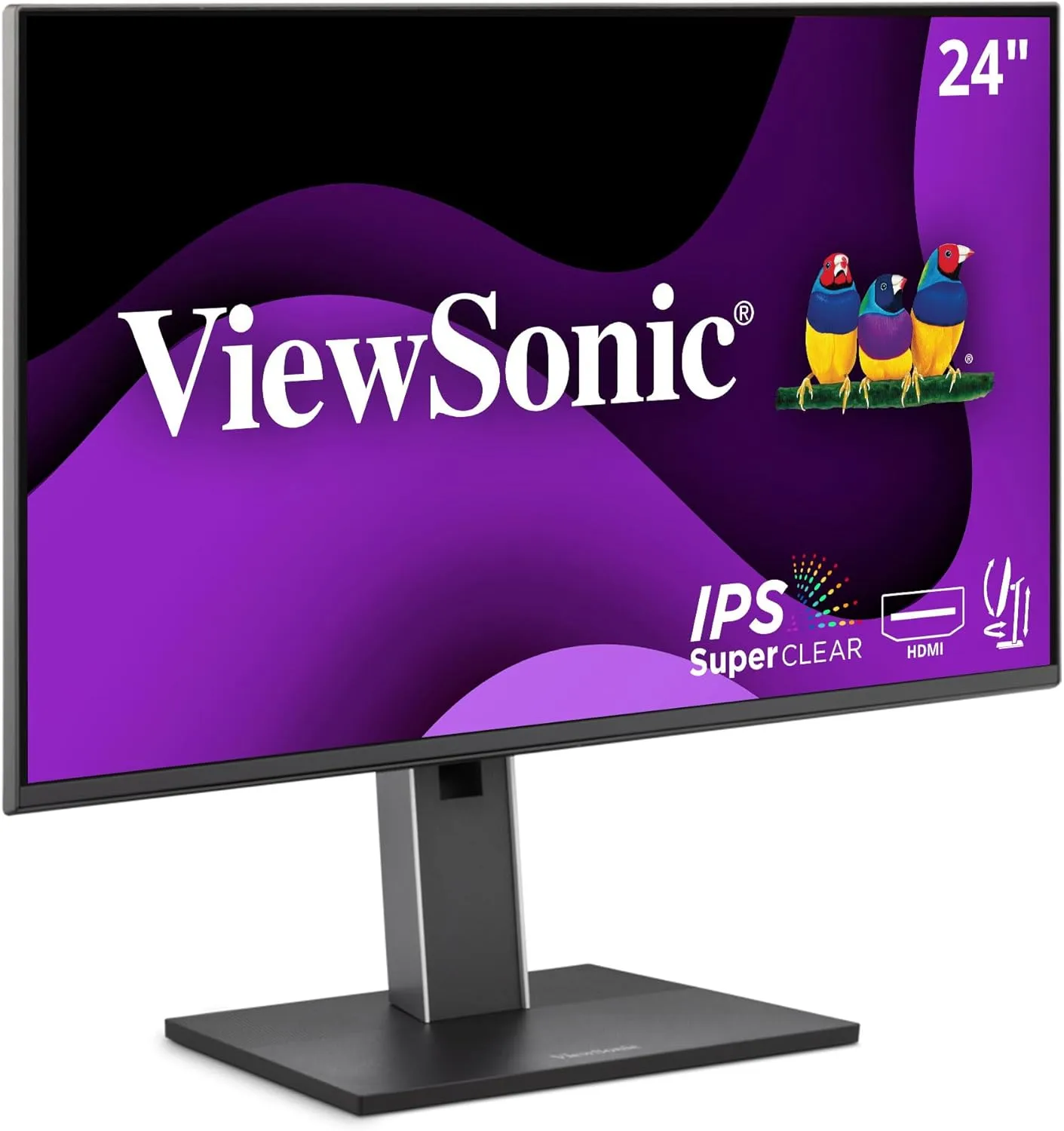 ViewSonic VG2451 24 Inch IPS 1080p Ergonomic Monitor, 100Hz, USB Hub