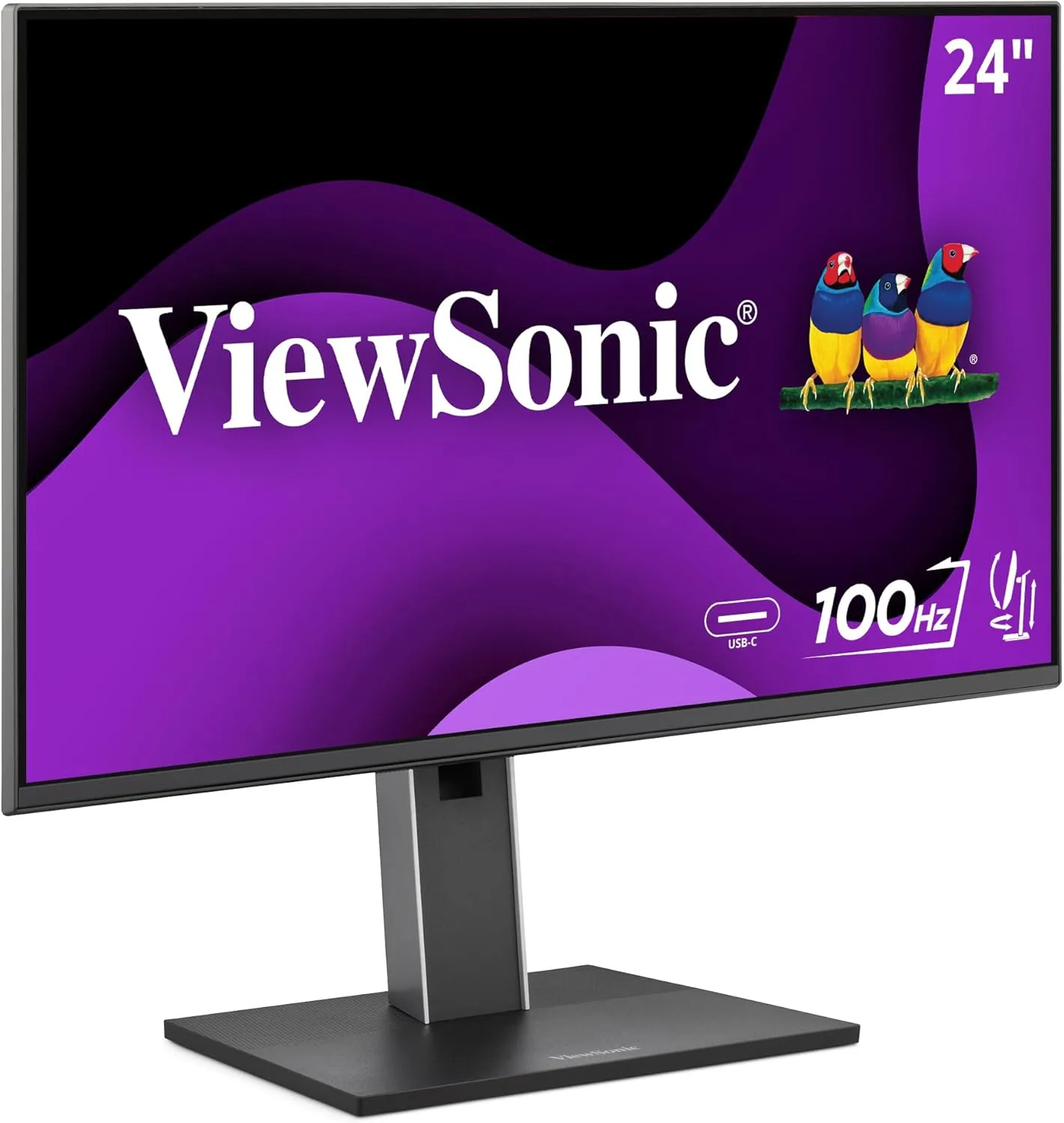 VIEWSONIC VG Ergonomic IPS Monitor with 65W USB-C, 100Hz, 5-Port USB Hub, HDMI & DisplayPort