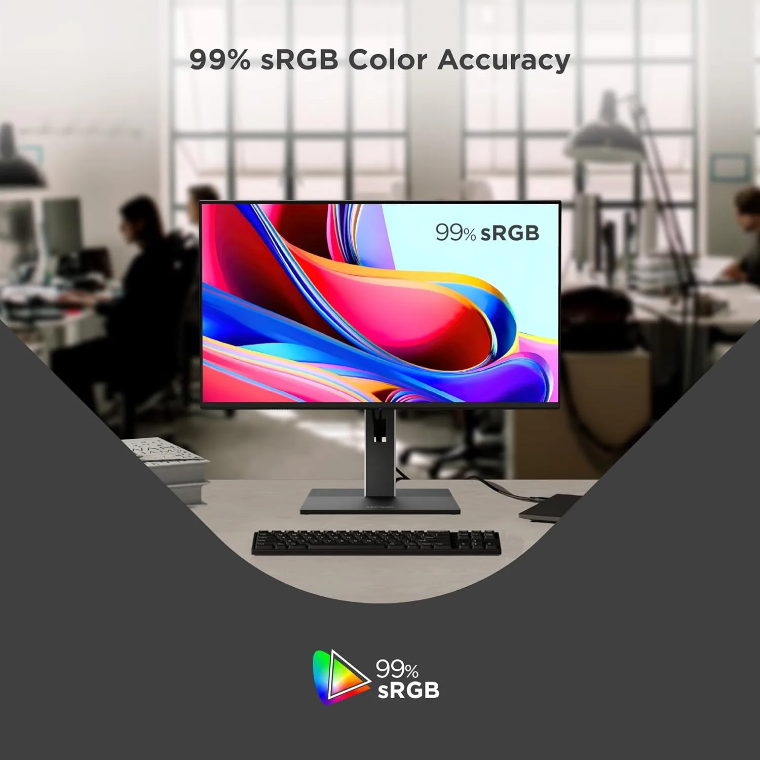 VIEWSONIC VG Ergonomic IPS Monitor with 65W USB-C, 100Hz, 5-Port USB Hub, HDMI & DisplayPort