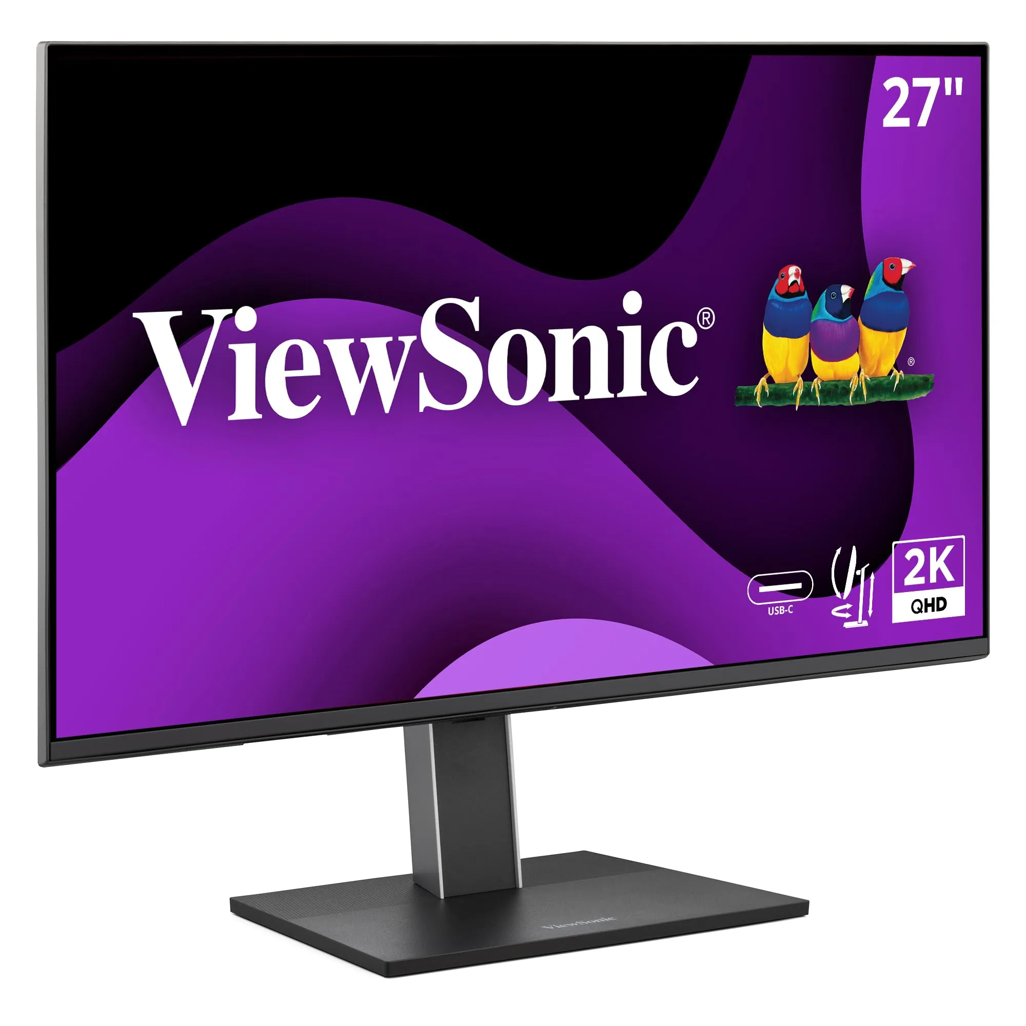 VIEWSONIC VG Ergonomic IPS Monitor with 65W USB-C, 100Hz, 5-Port USB Hub, HDMI & DisplayPort