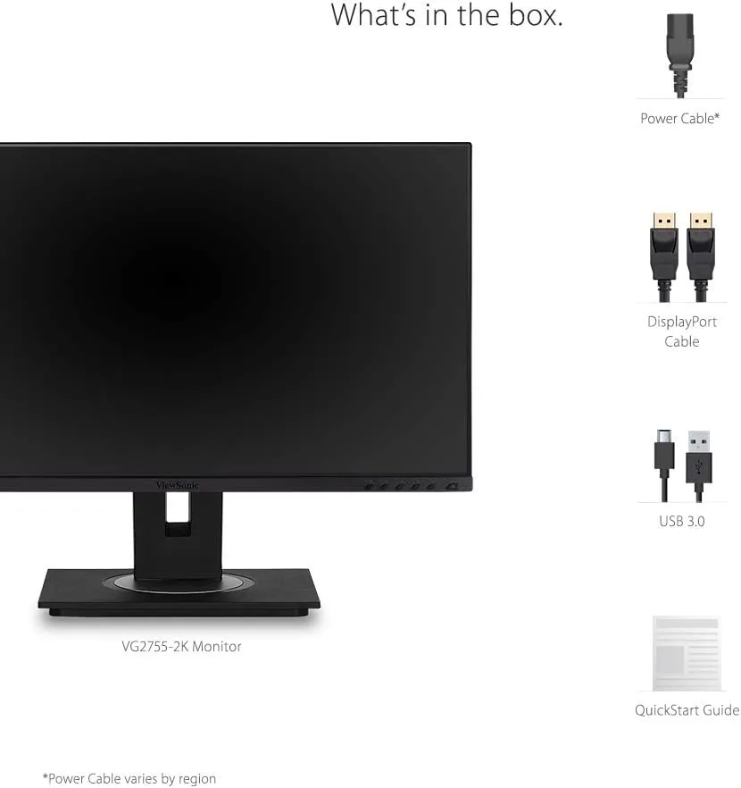 ViewSonic VG IPS Monitors with USB-C and Ergonomic Stand