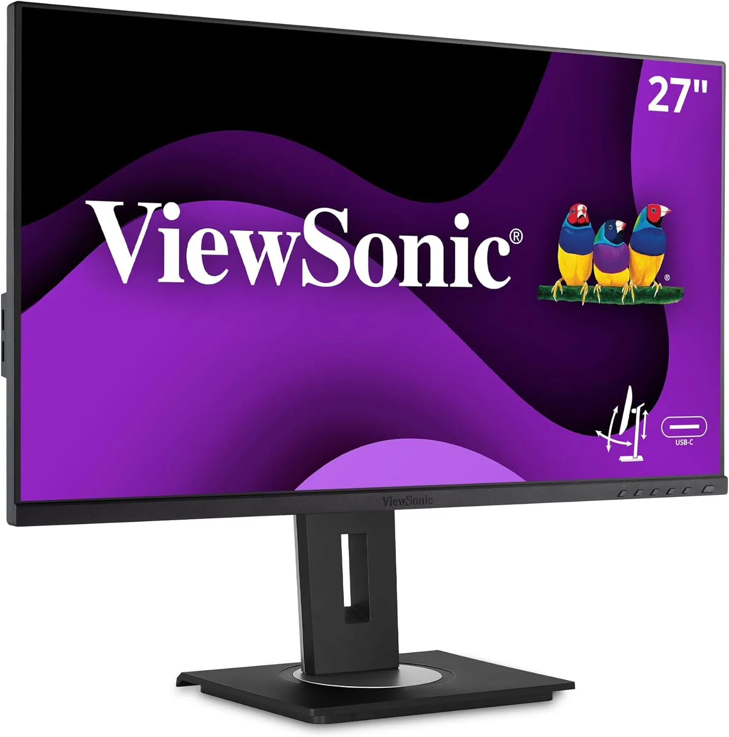 ViewSonic VG IPS Monitors with USB-C and Ergonomic Stand