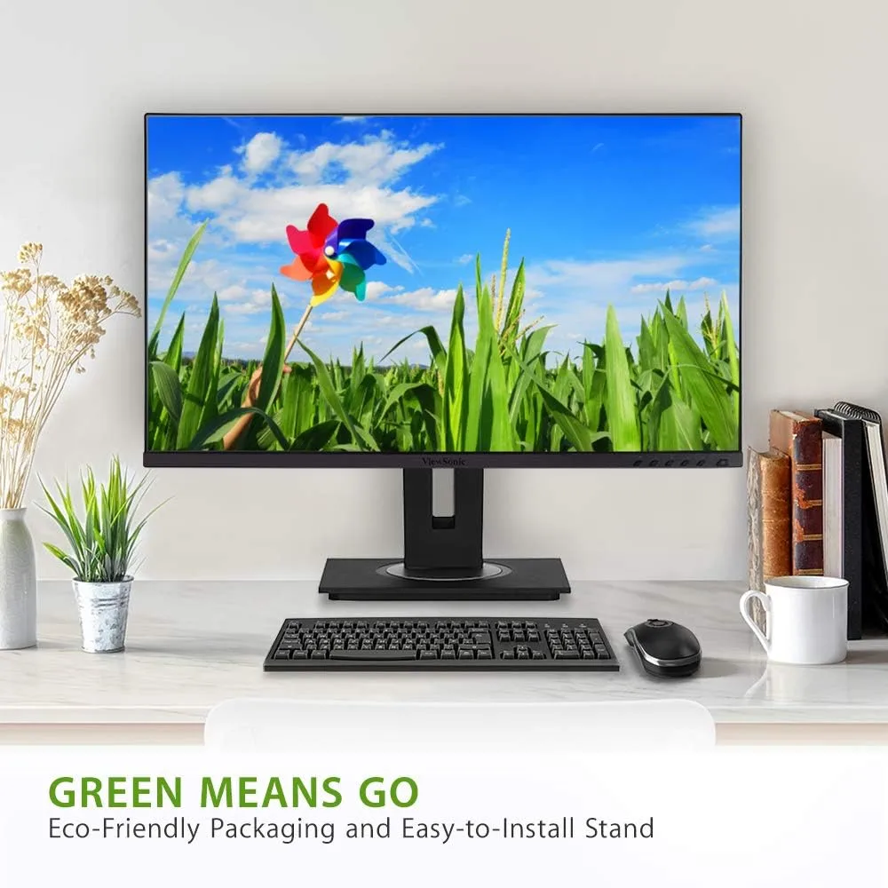 ViewSonic VG IPS Monitors with USB-C and Ergonomic Stand