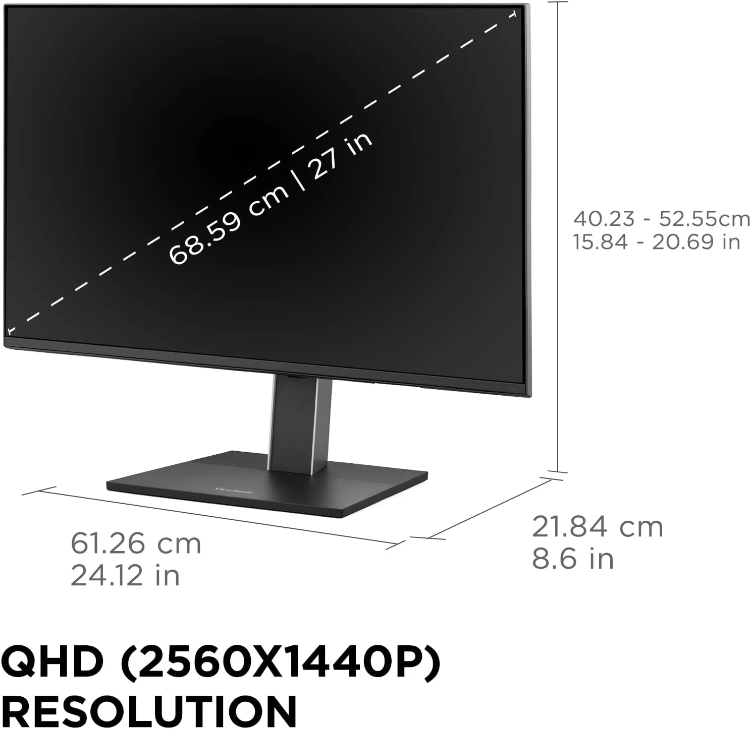 VIEWSONIC USB-C Docking Monitor with 100W, 5-Port USB Hub, HDMI & DisplayPort (Daisy Chain)
