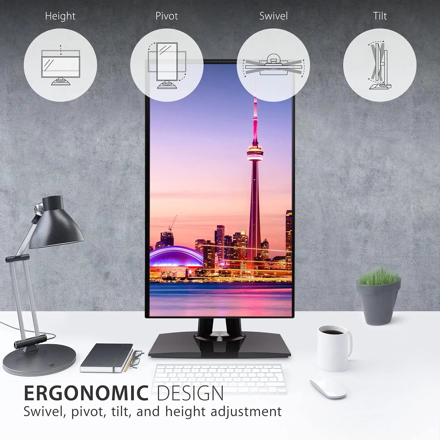 ViewSonic VP ColorPro IPS Monitor — Factory-Calibrated, USB-C