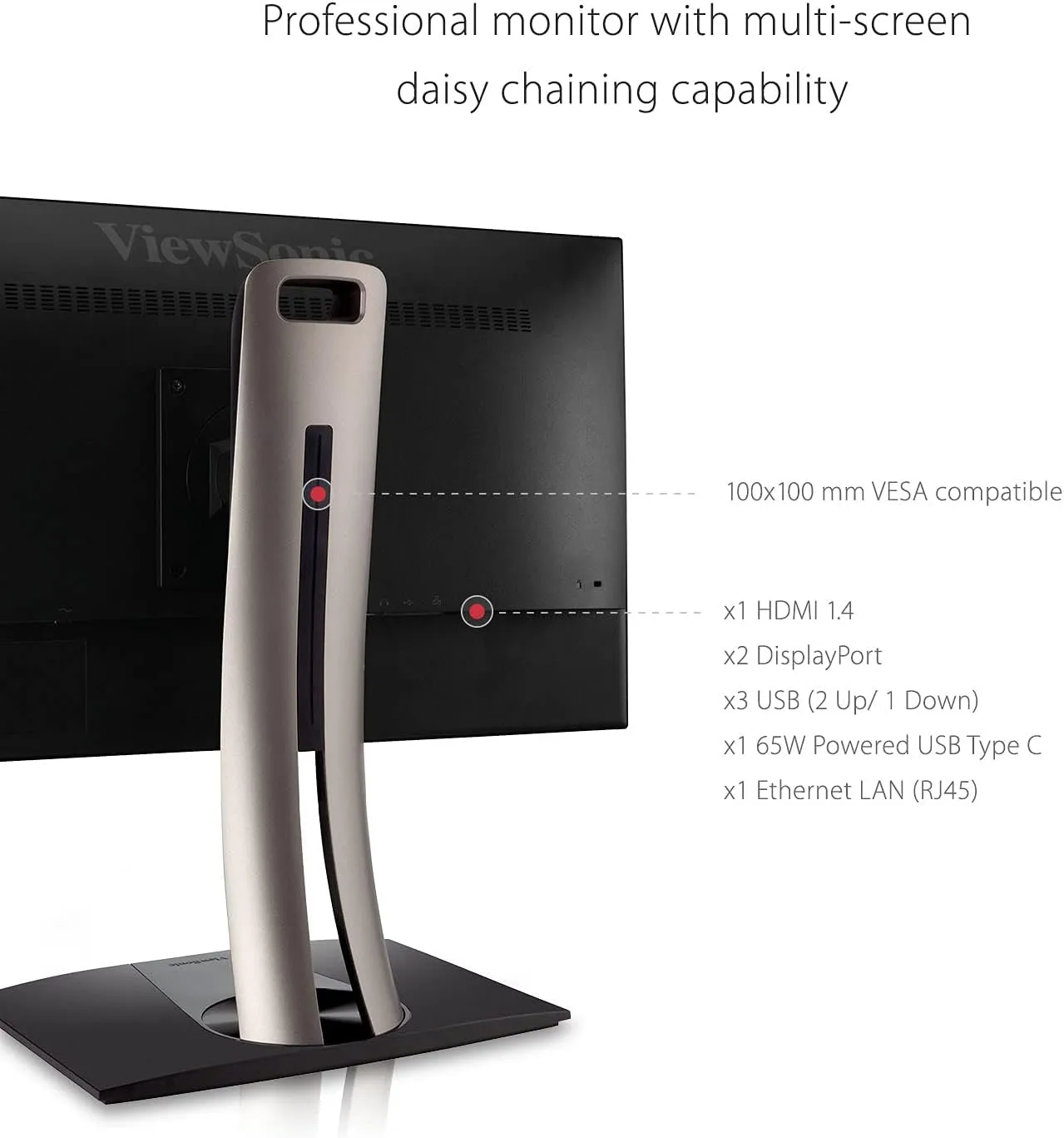 ViewSonic VP ColorPro IPS Monitor — Factory-Calibrated, USB-C