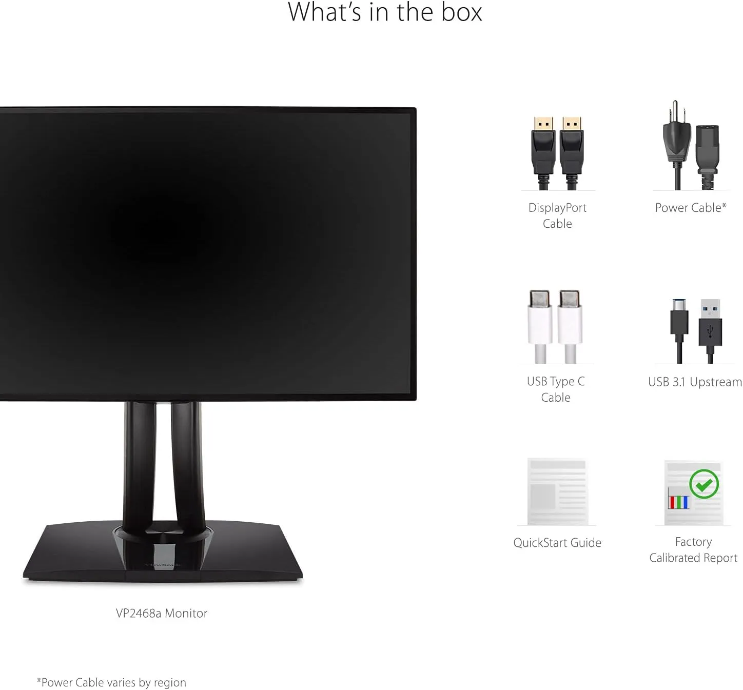 ViewSonic VP ColorPro IPS Monitor — Factory-Calibrated, USB-C