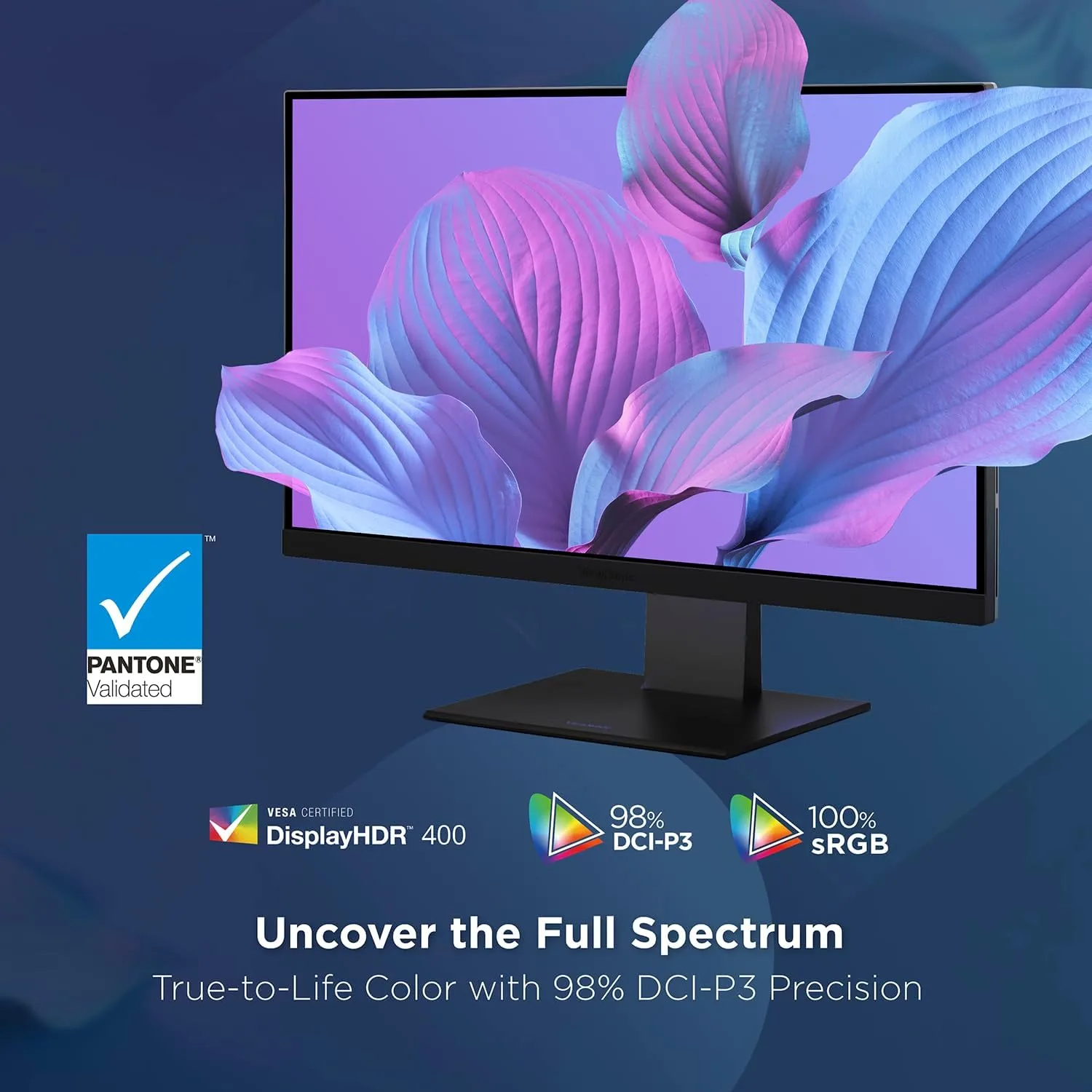 ViewSonic VP2488-4K 24 Inch 4K Mac-Ready Monitor with Thunderbolt 4, USB Hub, HDMI and DP