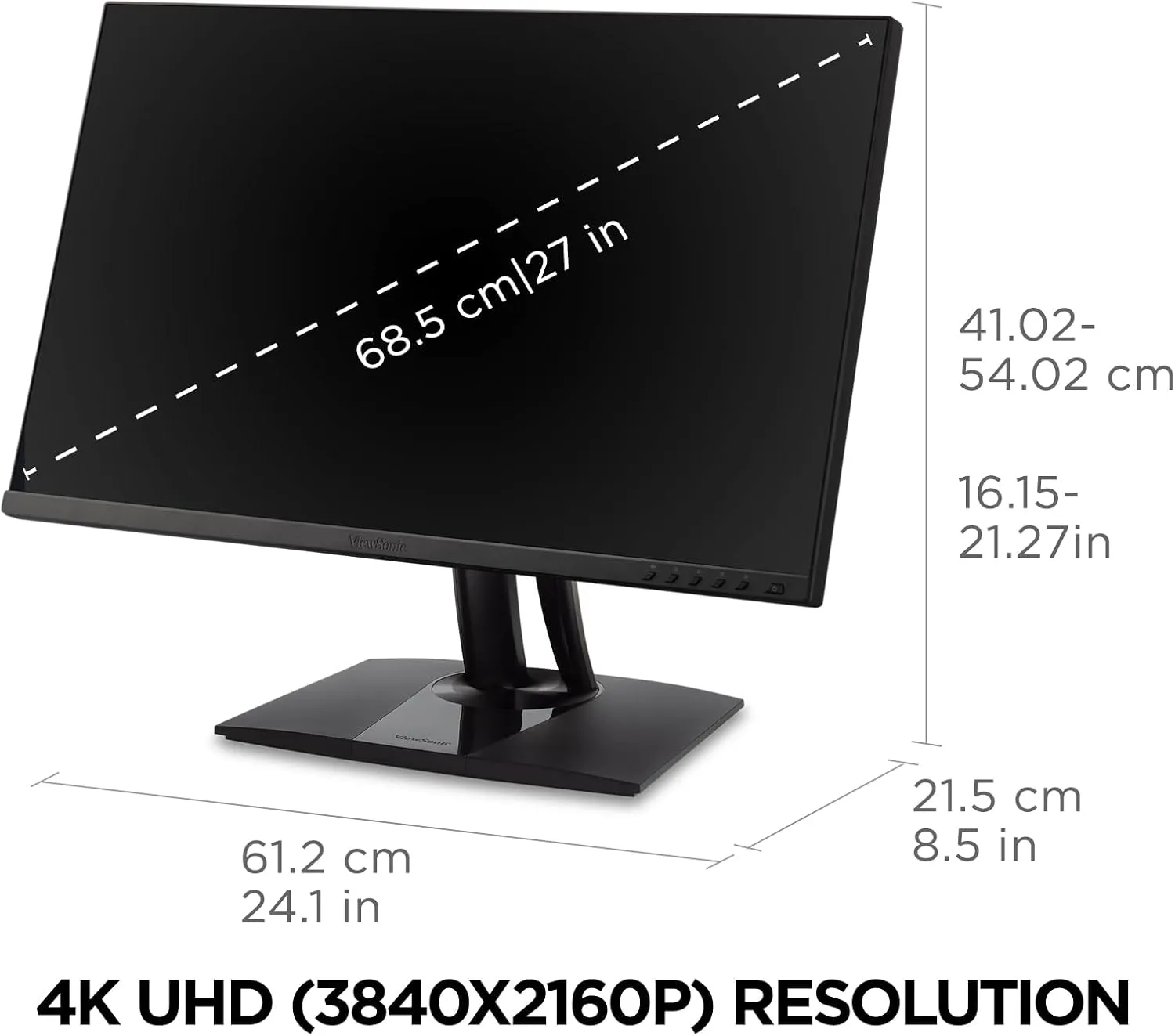 ViewSonic ColorPro 27 Inch 4K UHD IPS Monitor