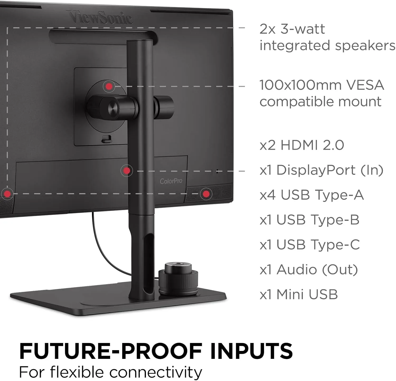ViewSonic ColorPro 27 Inch 4K UHD IPS Monitor