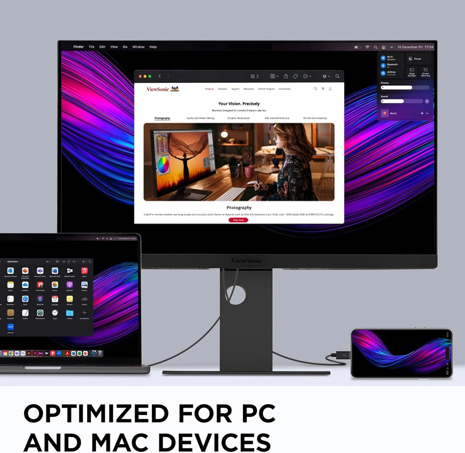 ViewSonic VP2788-5K 27" 5K Mac-Ready Monitor with Thunderbolt 4