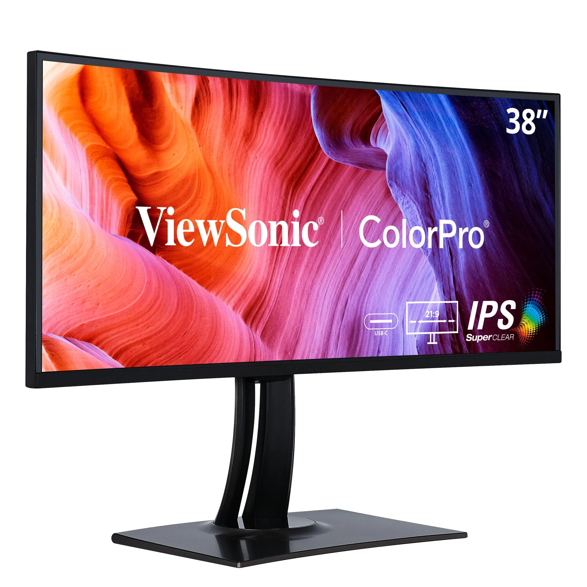 ViewSonic VP3881A 38-Inch IPS WQHD+ Curved 21:9 Monitor with 100% sRGB