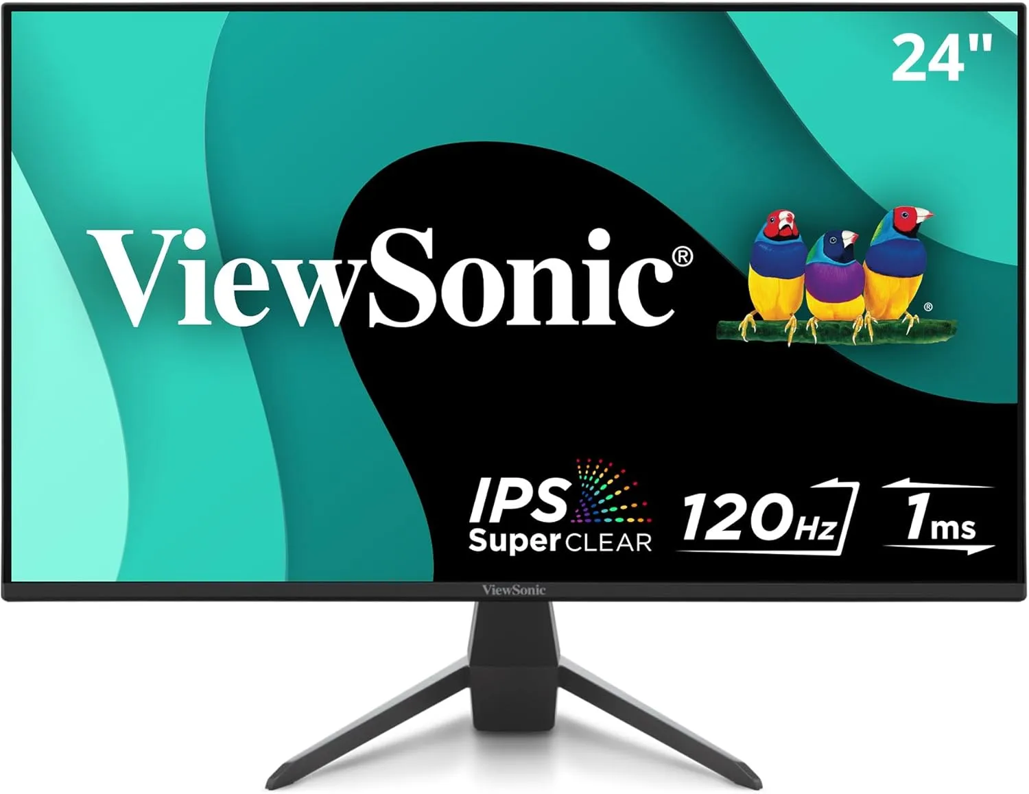 ViewSonic VX2470-MHD 24 Inch 1080p IPS Monitor with 120Hz, 1ms, Variable Refresh Rate, Eye Care, HDMI