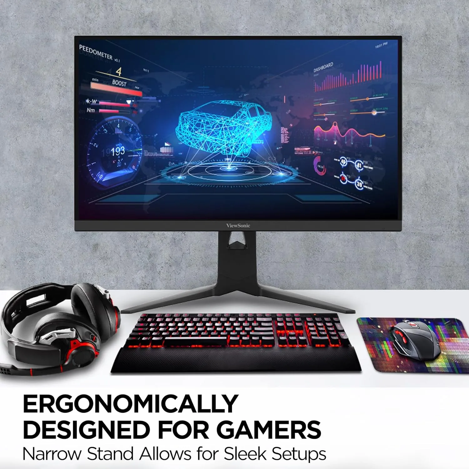 ViewSonic XG IPS Gaming Monitor - FreeSync Premium, NVIDIA G-SYNC Compatible, USB-C 65W