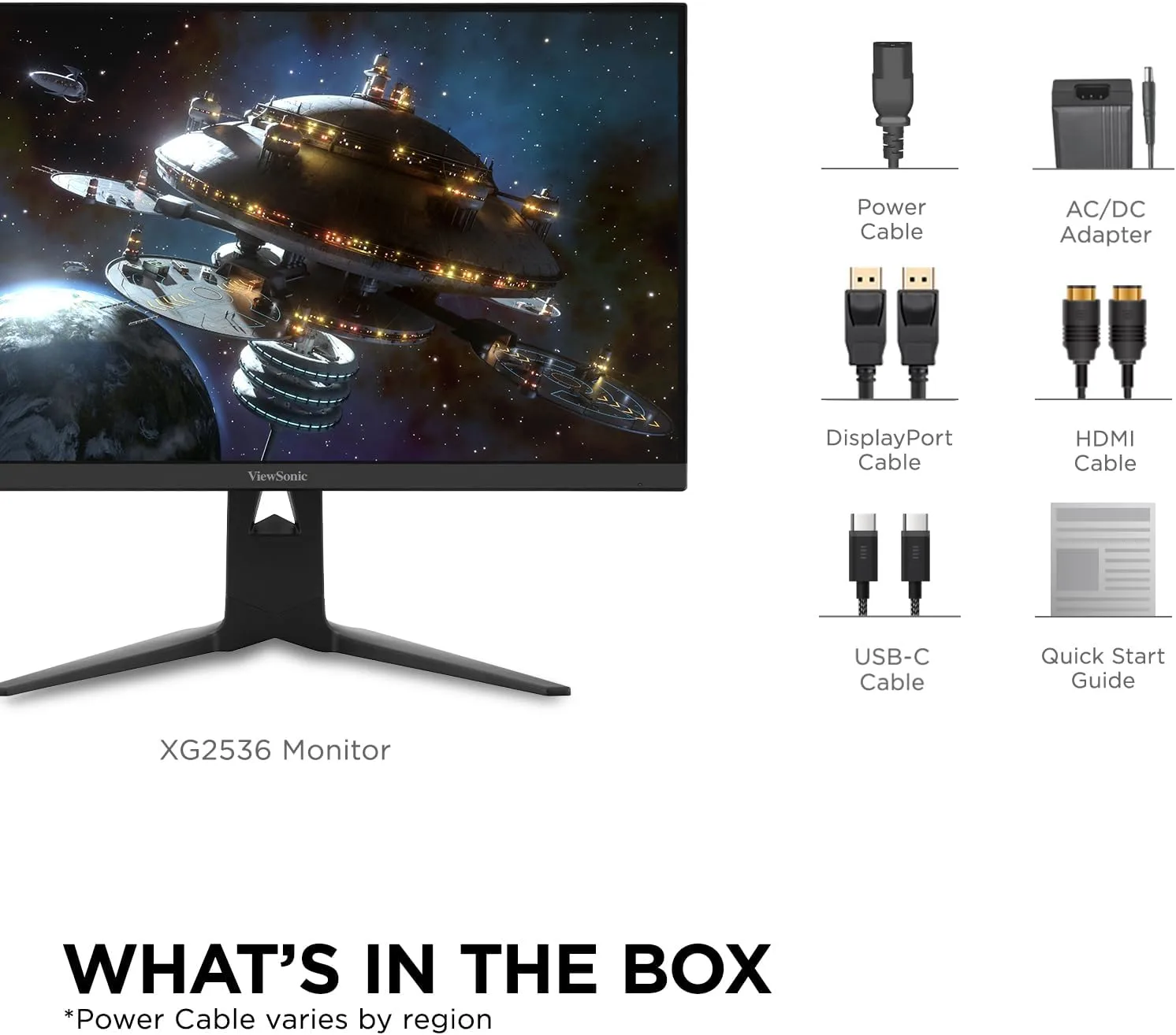 ViewSonic XG IPS Gaming Monitor - FreeSync Premium, NVIDIA G-SYNC Compatible, USB-C 65W